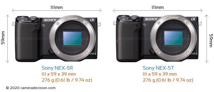 Sony NEX 5T vs 5R