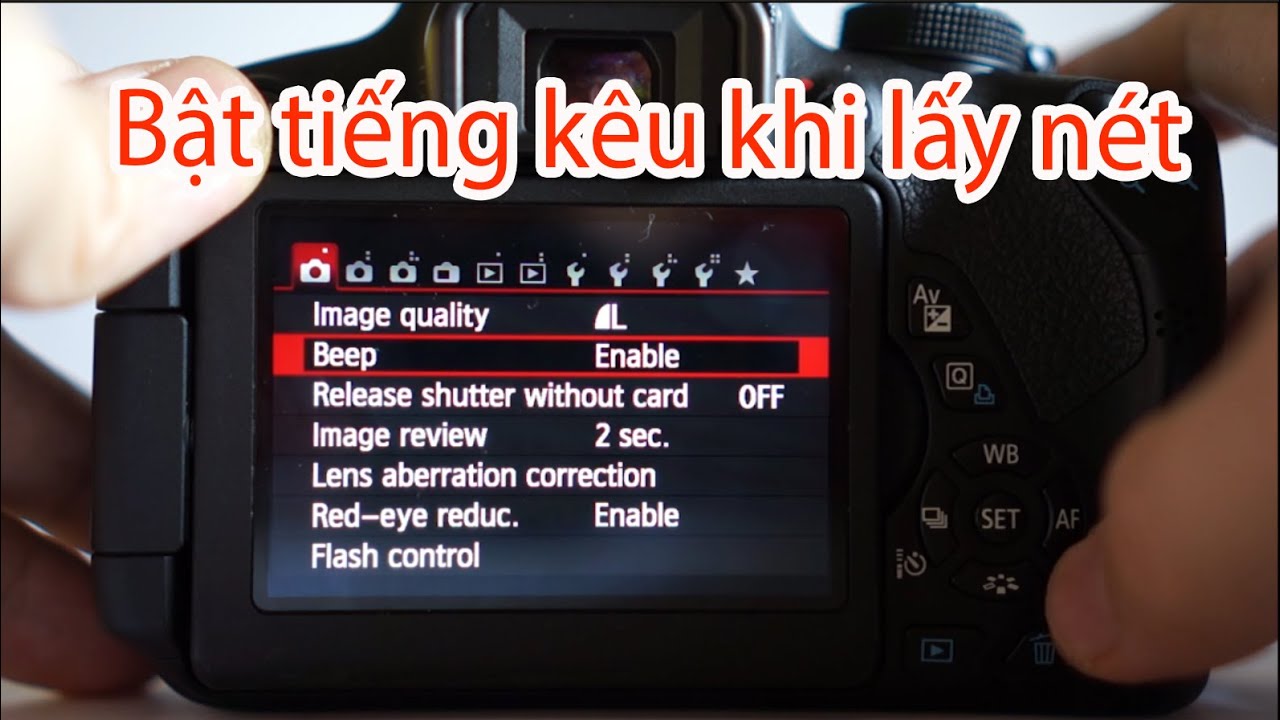 cài đặt máy ảnh