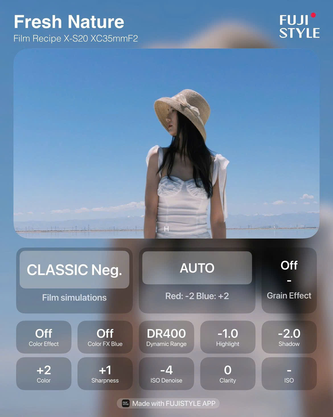 công thức màu fujifilm