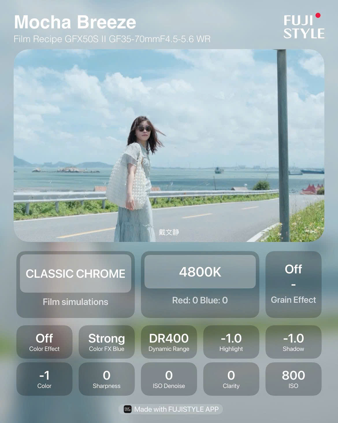 công thức màu fujifilm