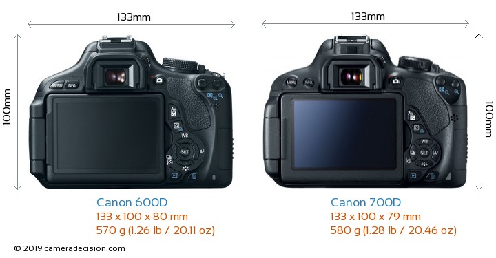 canon 600d vs canon 700d