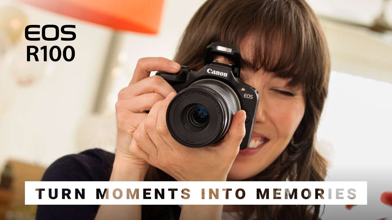 Canon R100 có thiết kế nhỏ gọn, dễ sử dụng, phù hợp cho những ai mới bắt đầu với máy ảnh mirrorless.