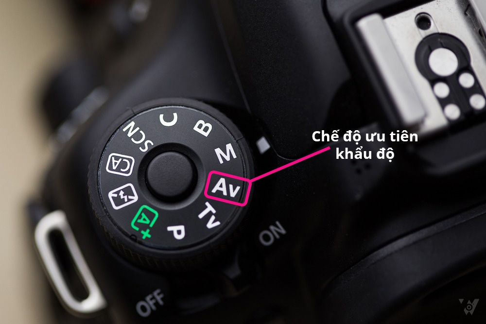chế độ Av trên máy ảnh Canon