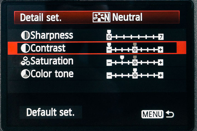 chỉnh màu canon r50