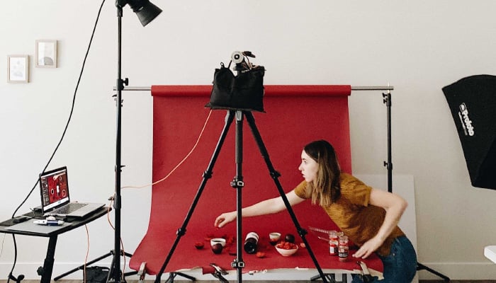 chụp ảnh với đèn flash rời