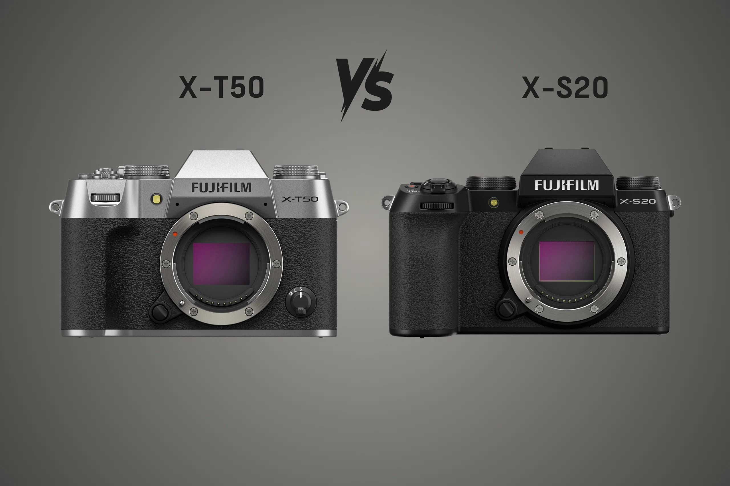 fujifilm xt50 vs xs20