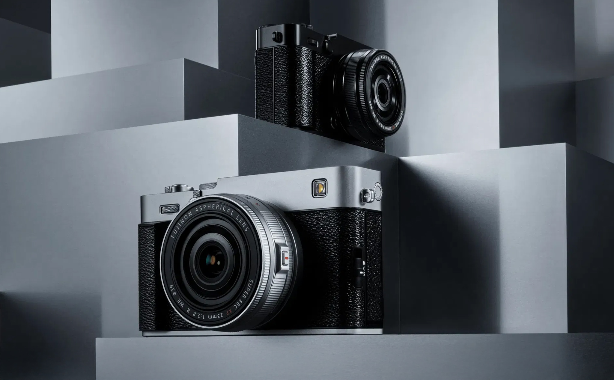 Thiết kế rangefinder cổ điển của Fujifilm X-E5 với thân máy kim loại cao cấp.