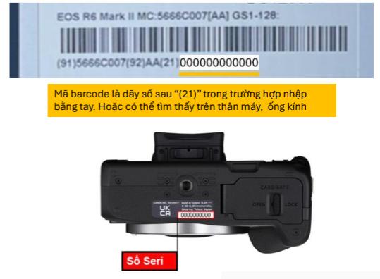 kích hoạt bảo hành canon