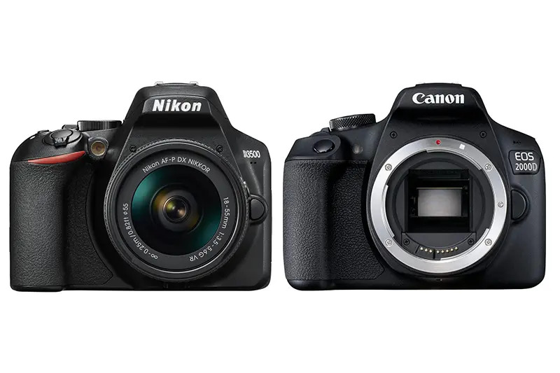 nikon d3500 vs canon 2000d