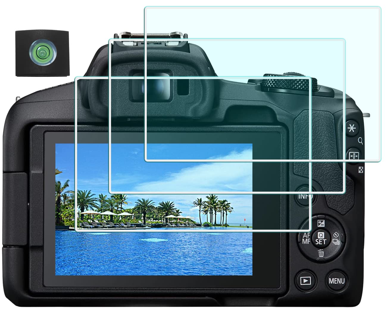 Màn hình LCD xoay lật 3-inch giúp dễ dàng chụp ảnh từ nhiều góc độ.