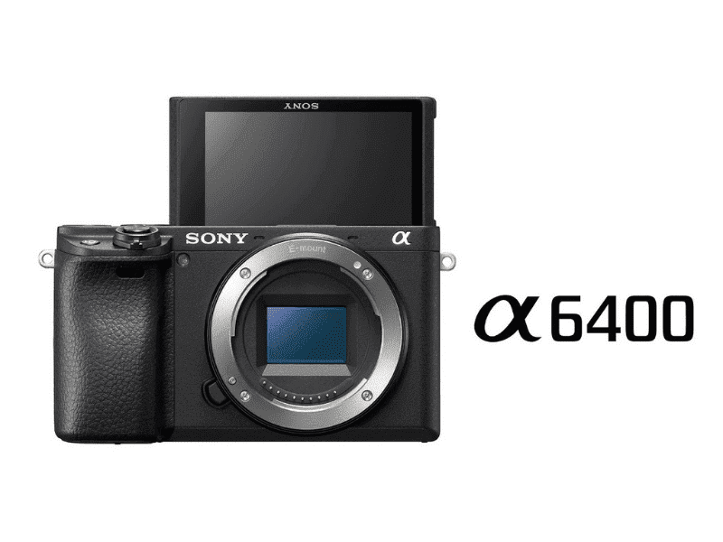 Màn hình lật lên 180 độ trên Sony A6400