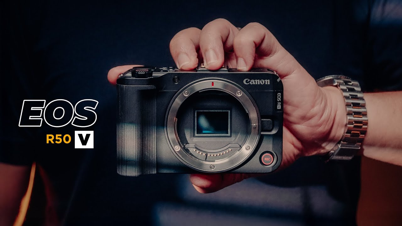 Canon R50 V – Máy ảnh mirrorless mạnh mẽ với ống kính rời, dành cho những nhà sáng tạo muốn kiểm soát và chất lượng cao hơn.