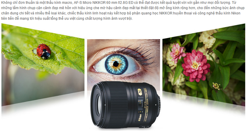 Nikon AF-S 60mm Micro F2.8G Nano