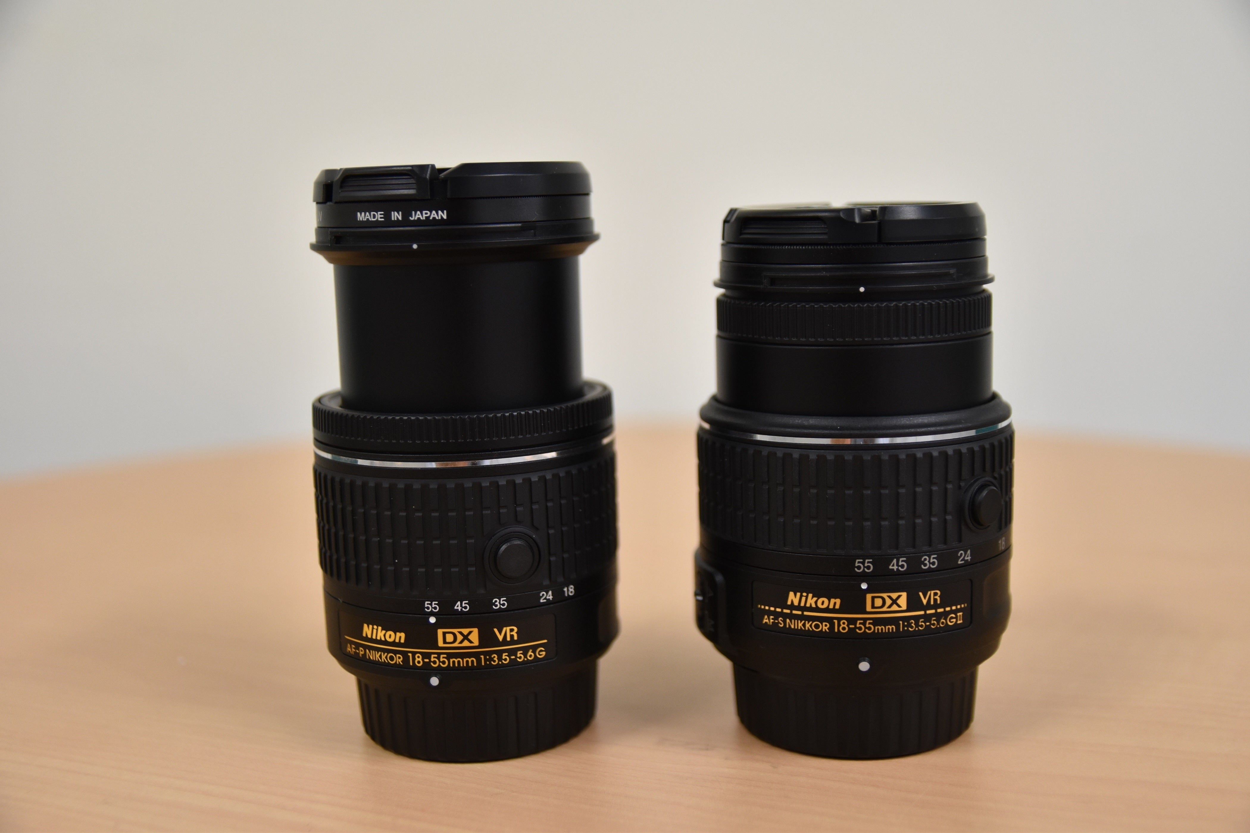 Cận cảnh ống kính AF-P DX NIKKOR 18-55mm f/3.5-5.6G VR.