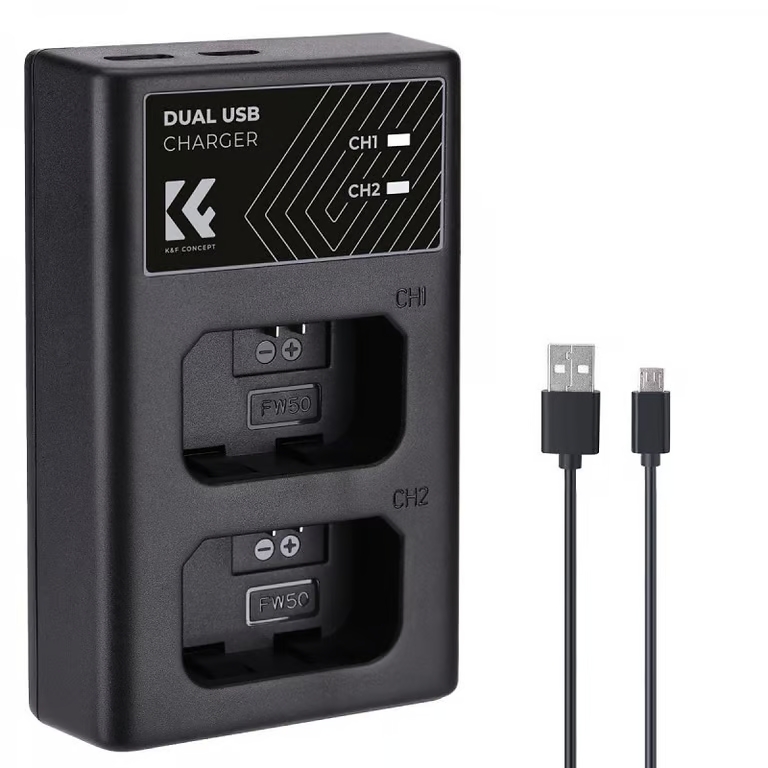 Sạc-pin-2-khe-K&F-Concept-NP-FW50