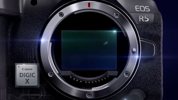 Canon EOS R5 - Cảm biến Full-Frame CMOS giúp chụp ảnh chi tiết, sắc nét ở mọi điều kiện ánh sáng.