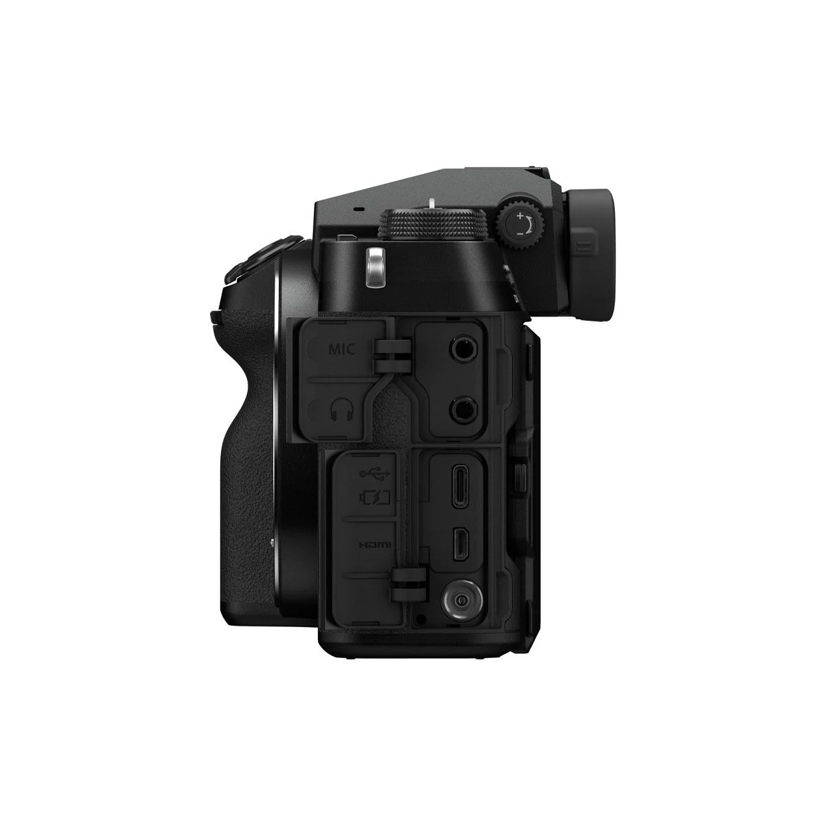 Cổng kết nối đa dạng giúp Fujifilm GFX 50S II phù hợp với cả nhiếp ảnh studio lẫn làm việc di động.