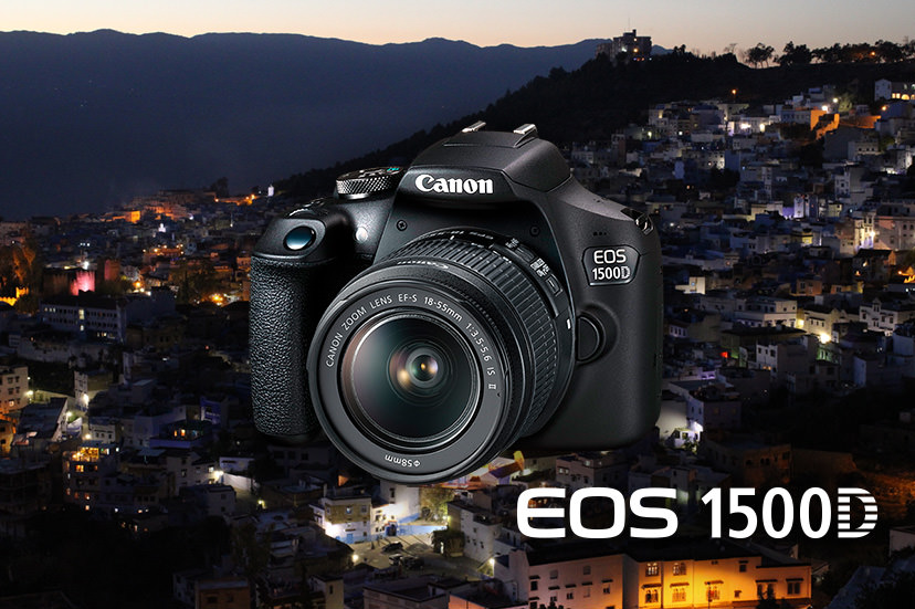 Canon EOS 1500D với thiết kế gọn nhẹ, phù hợp cho người mới bắt đầu.