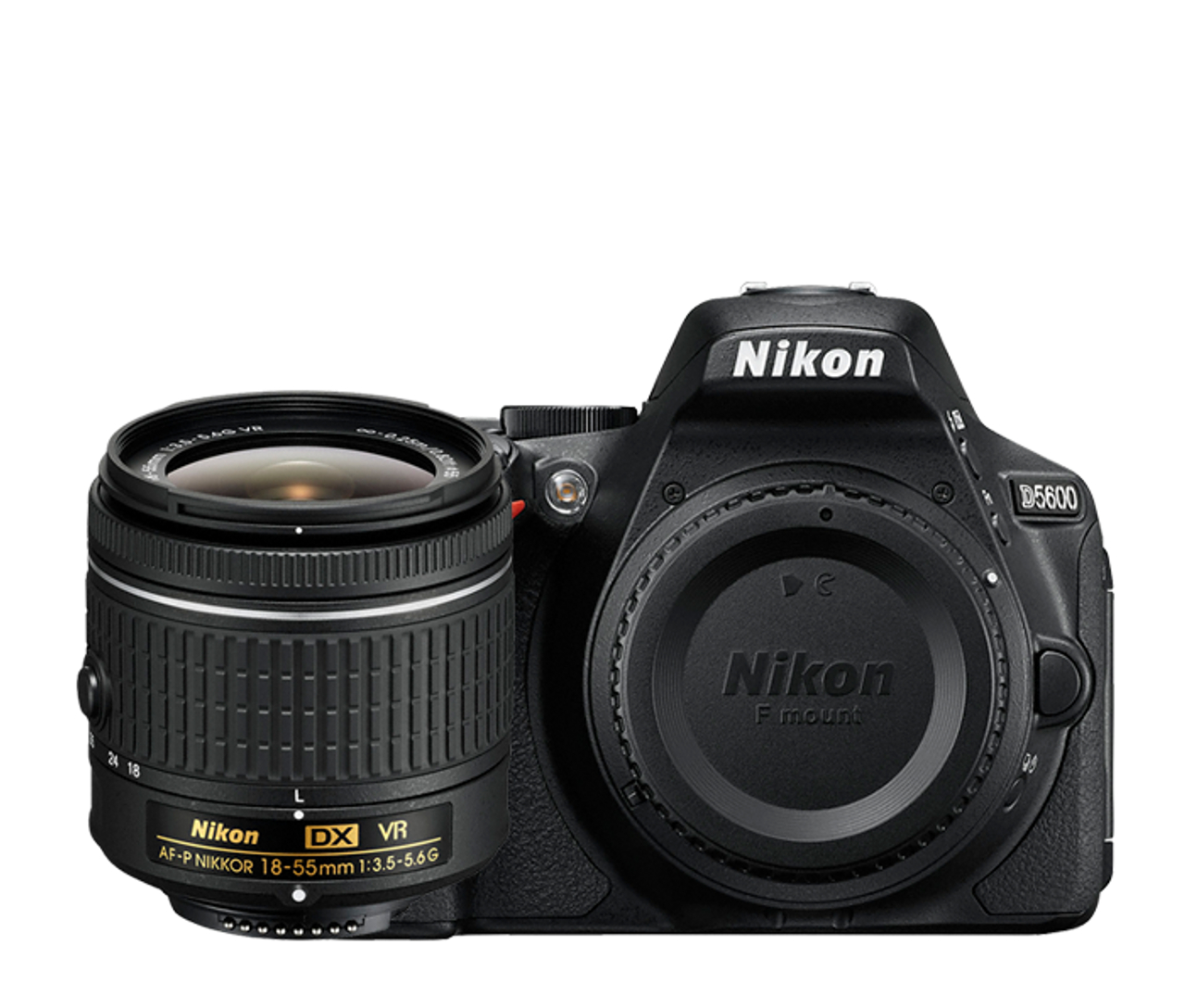 Ống kính 18-55mm đi kèm với Nikon D5600.
