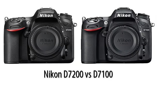 So sánh Nikon D7100 và D7200, D7200 vượt trội về tốc độ chụp và khả năng kết nối.
