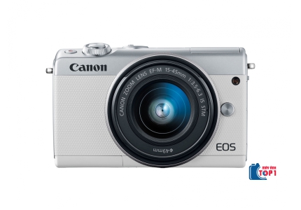 CANON EOS M100 + LENS KIT 15-45STM - HÀNG CŨ (TRẮNG)