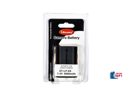 Pin i-Discovery LP-E6 cho Canon 5D II, 5D III, 60D, 70D, 80D, 90D, 7D, 6D, 5D Mark IV