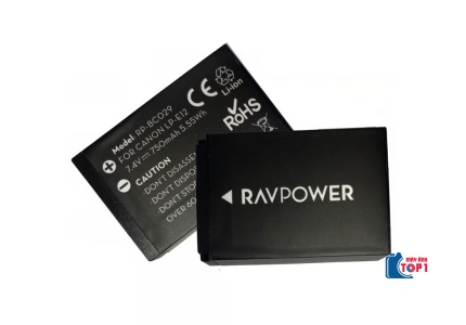 Pin Ravpower LP-E12 cho Canon SX70 HS, EOS M10, EOS M50, EOS M100, EOS M200
